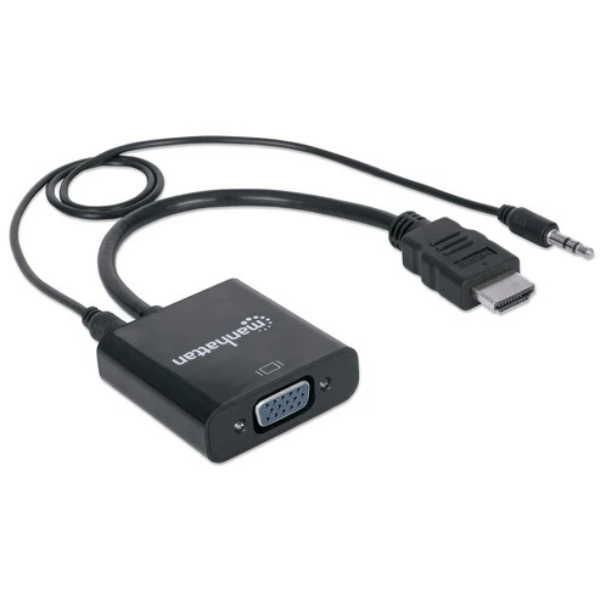  Manhattan - HDMI to VGA Converter with Audio Port and 1080p    