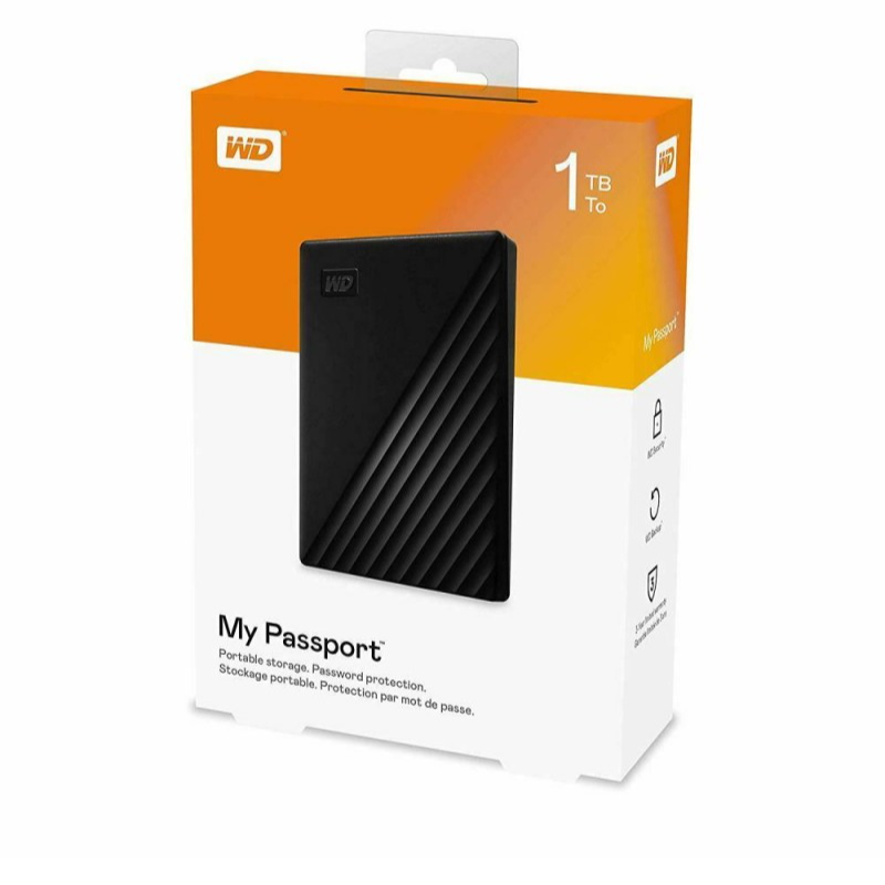   قرص صلب خارجي محمول ماي باسبورت بسعة 1 تيرا بايت من ويسترن ديجيتال    