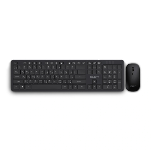   Majesty - Full Size Wireless Keyboard and Mouse Combo with AI Features    