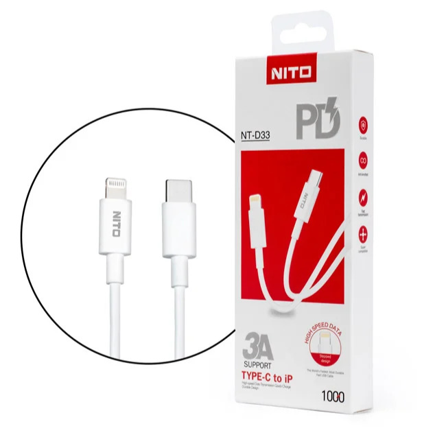   PD charging cable iPhone D33 NITO    