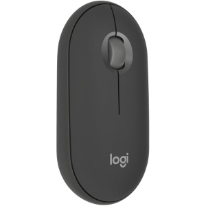   (graphite) Logitech Pebble 2 M350s - Slim Bluetooth mouse, customizable button, supports pairing with 3 devices.    