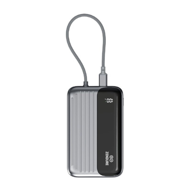   زندور - سوبر ميني هايبرد باور بانك Qi لاسلكي 10000 مللي أمبير 20 واط    
