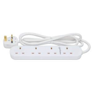   Manhattan - 4-Outlet UK Power Strip with Circuit Breaker, 2 m    